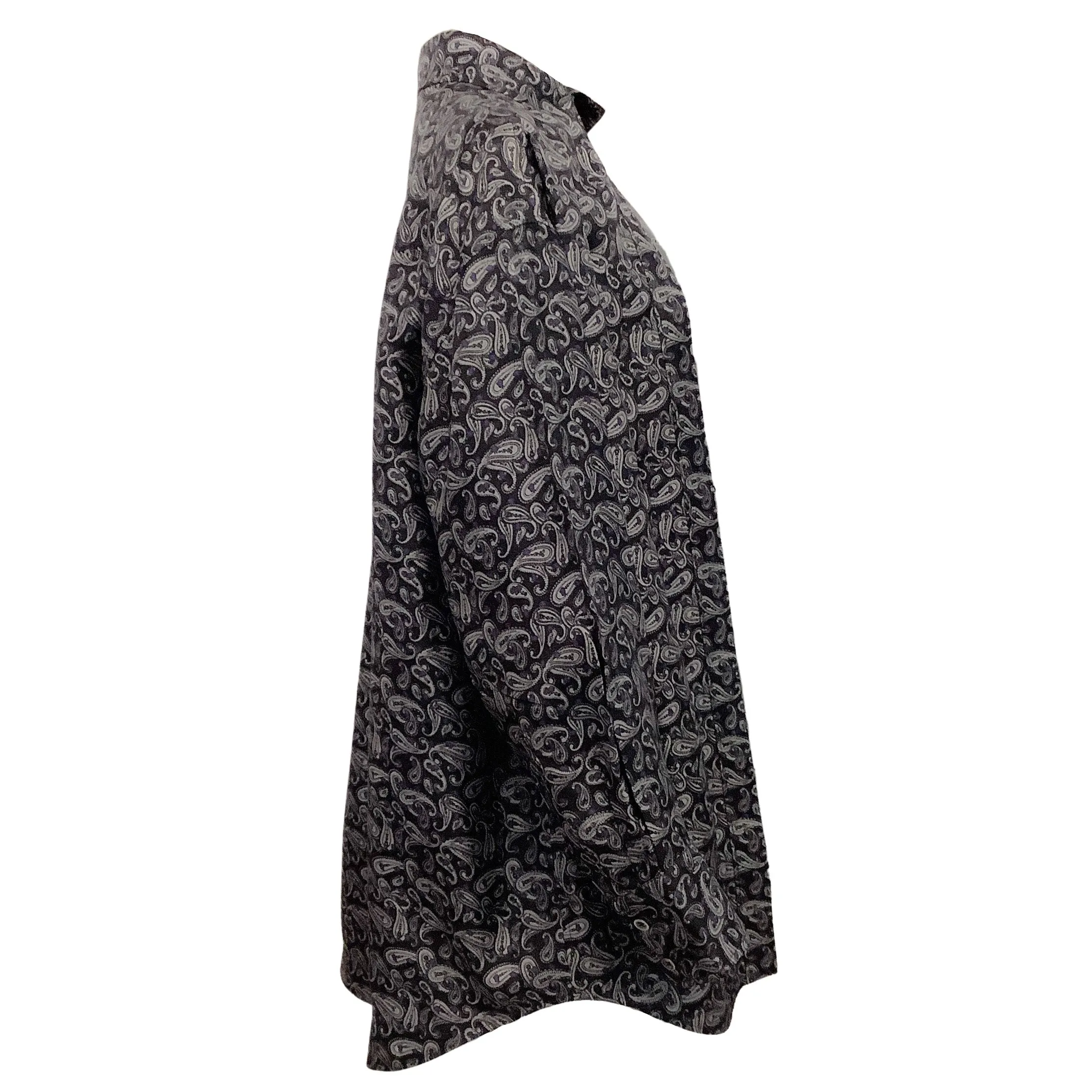 Alexander Wang Grey / Purple Silk Paisley Layered Blouse