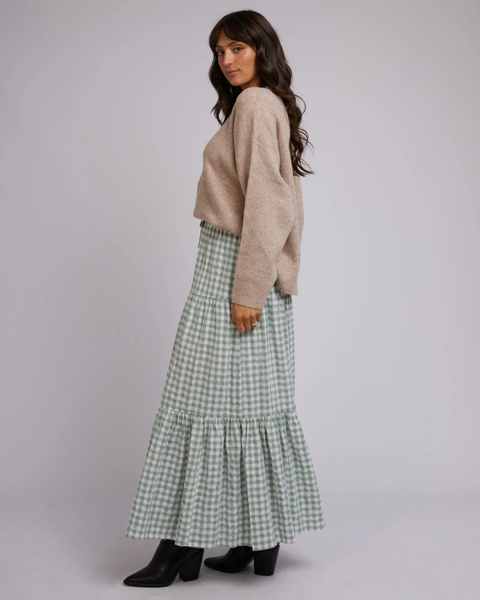 All About Eve Frankie Maxi Skirt Sage