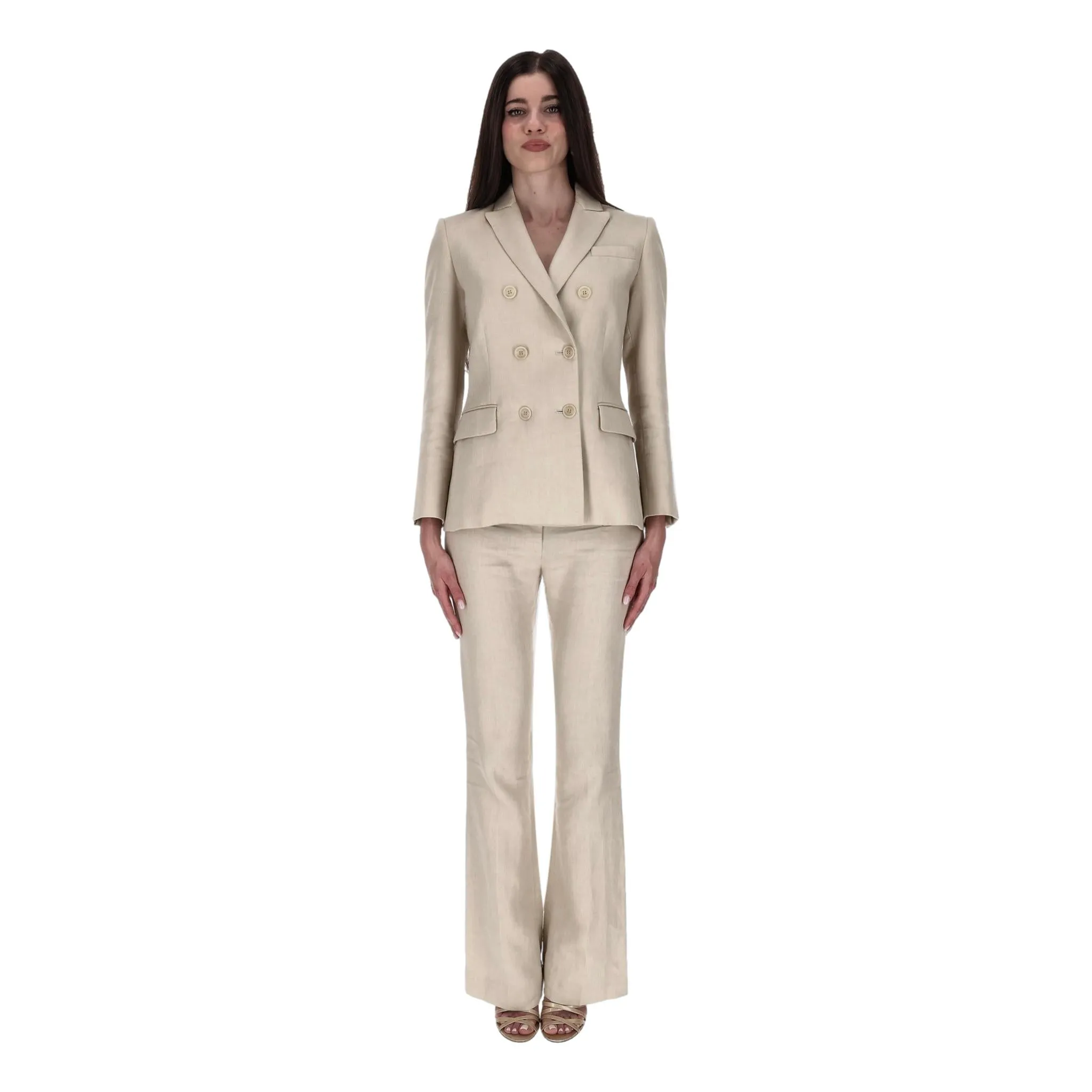 Altuzarra Two-Piece Linen Suit. Size 38FR