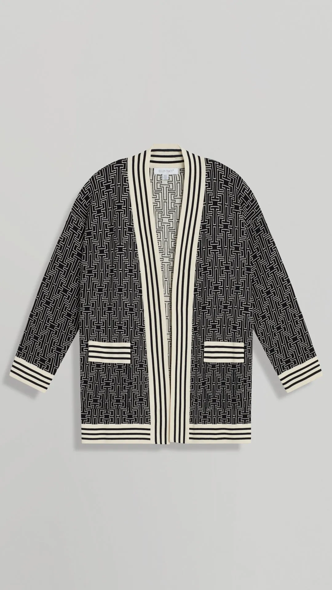 AVA SIGNATURE PRINT CARDIGAN