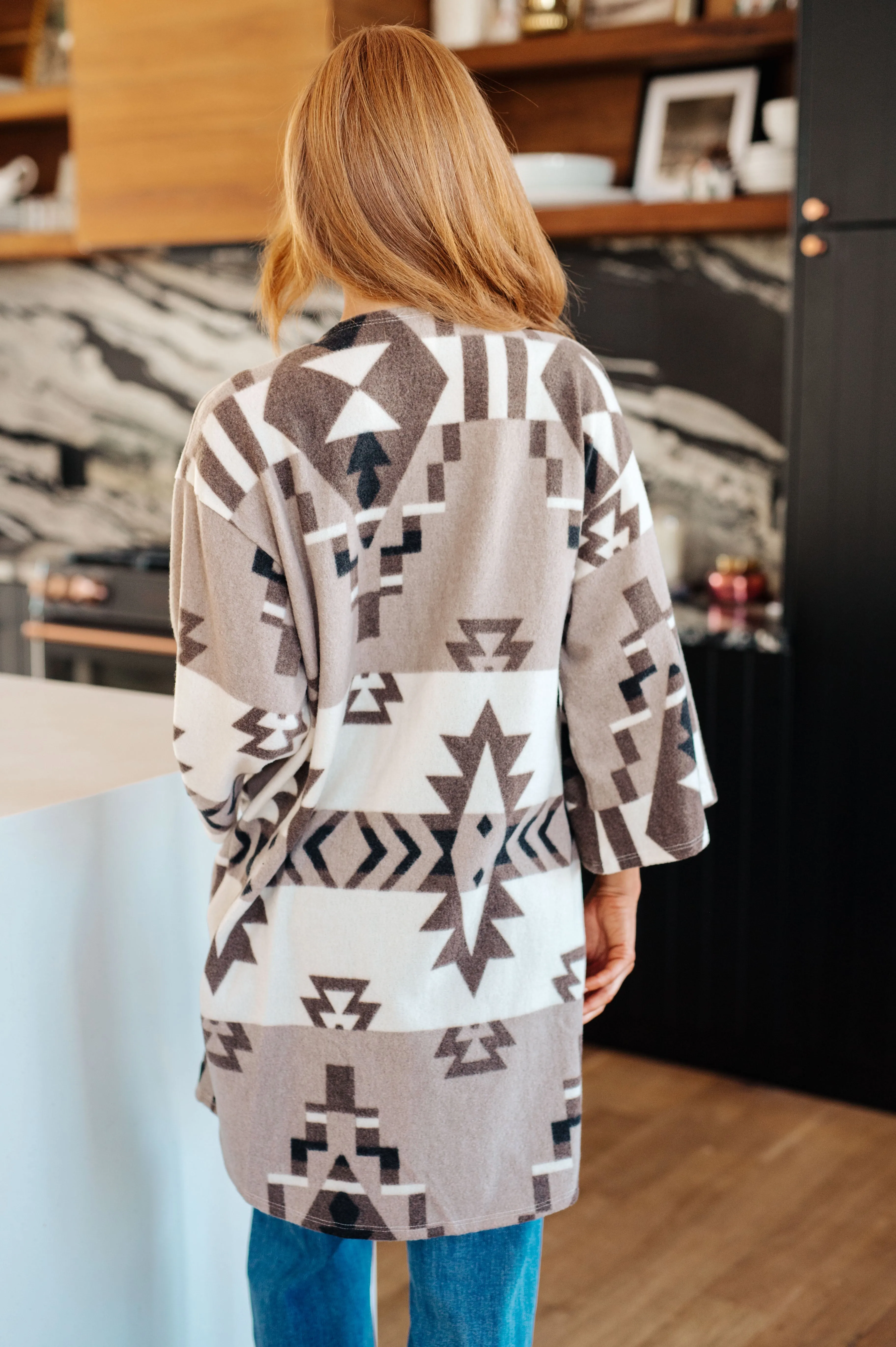 Aztec Full of Character Kimono Cardigan