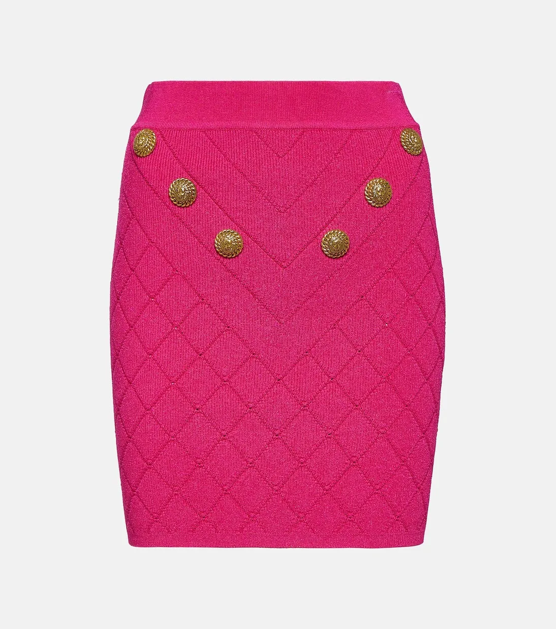 Balmain knitted miniskirt, pink