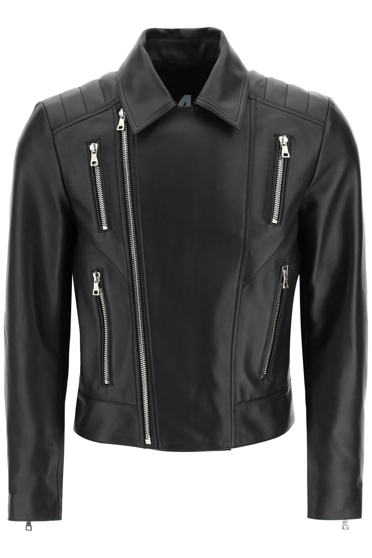 Balmain leather biker jacket