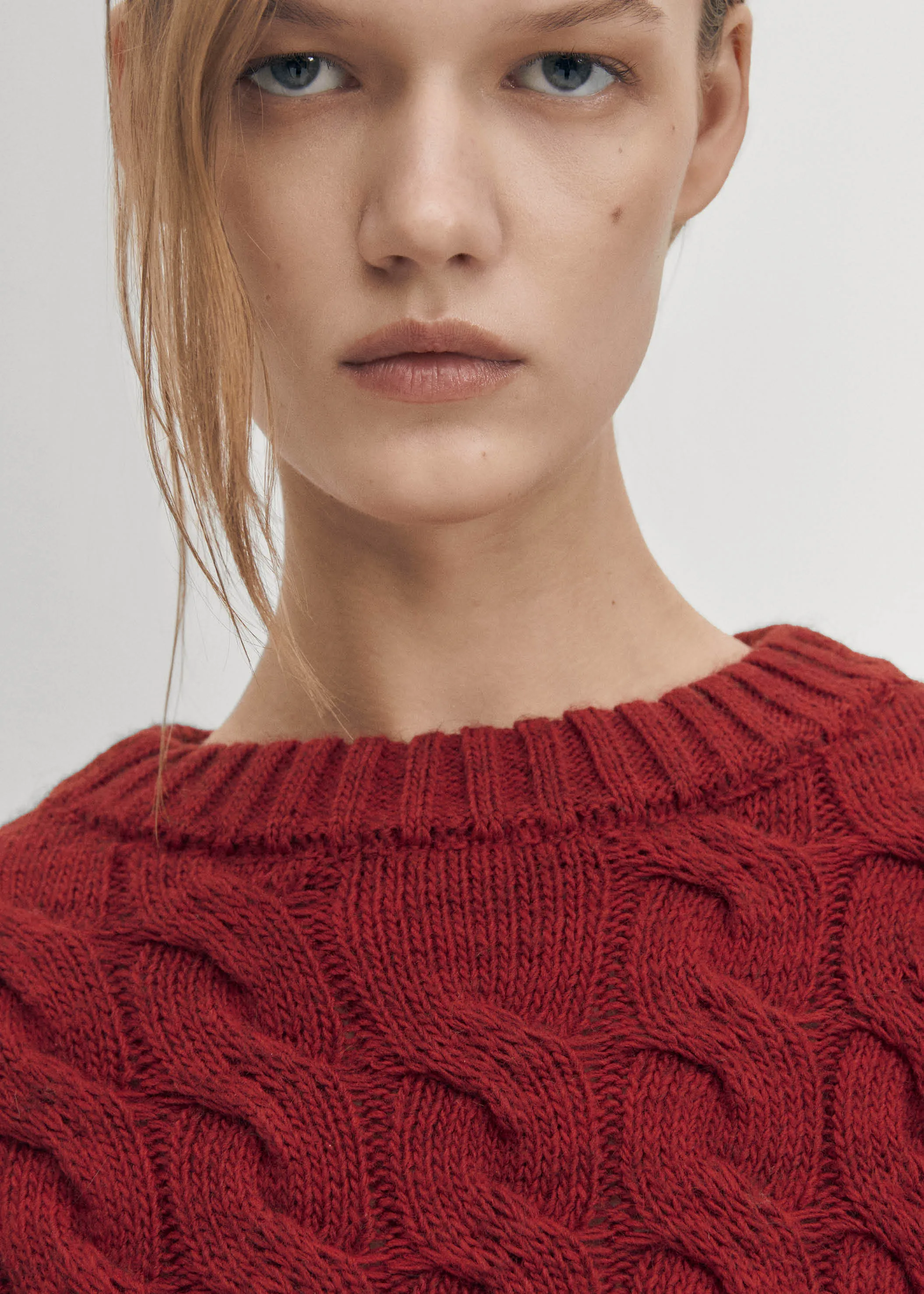 Blossom Red Tricot Sweater