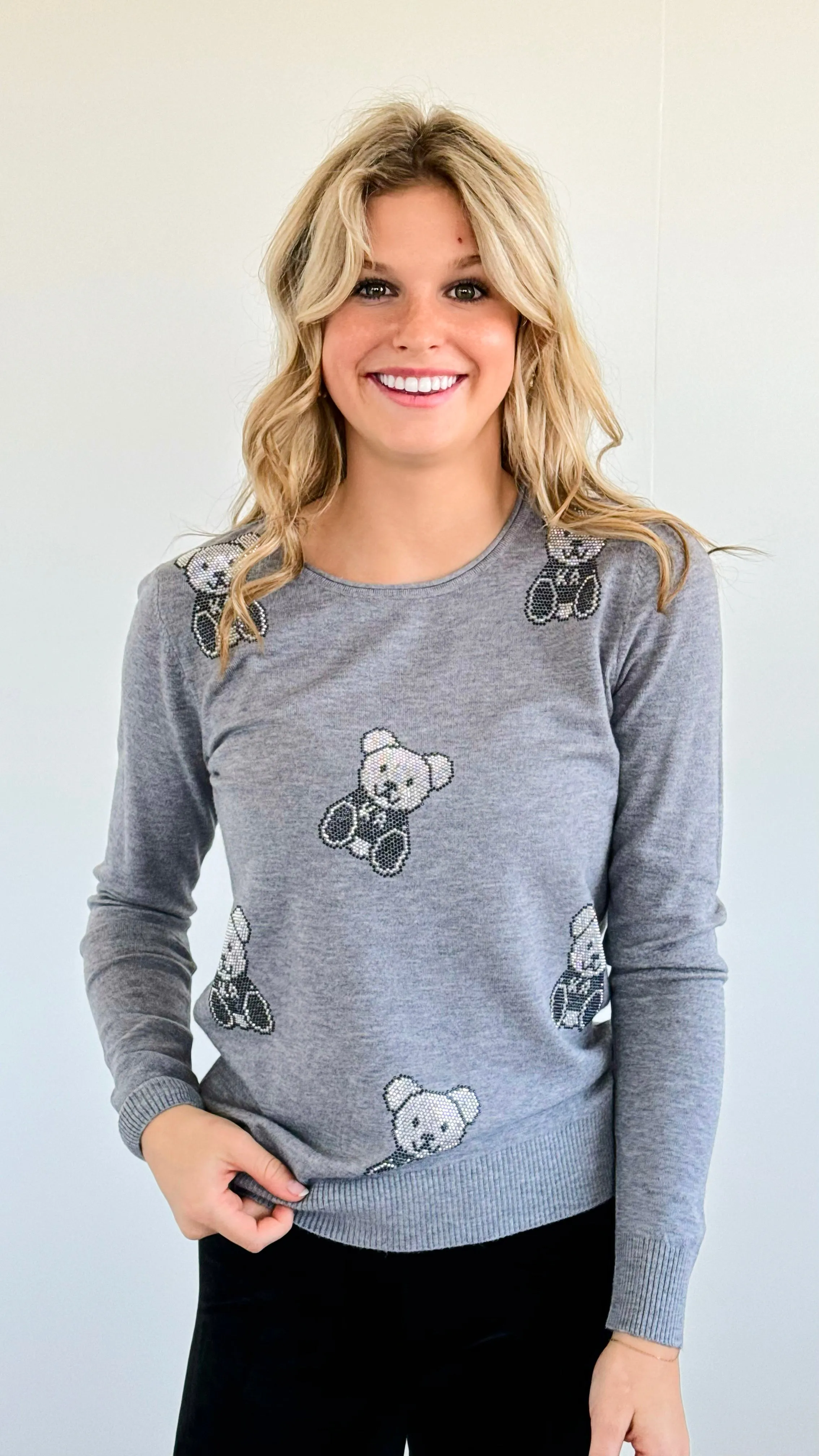 Bougie Friend Sweater- Gray