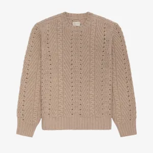 Cable Knit Crewneck Sweater