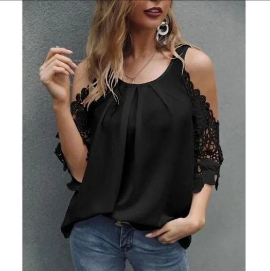 Casual shirt with sling cutout sleeves