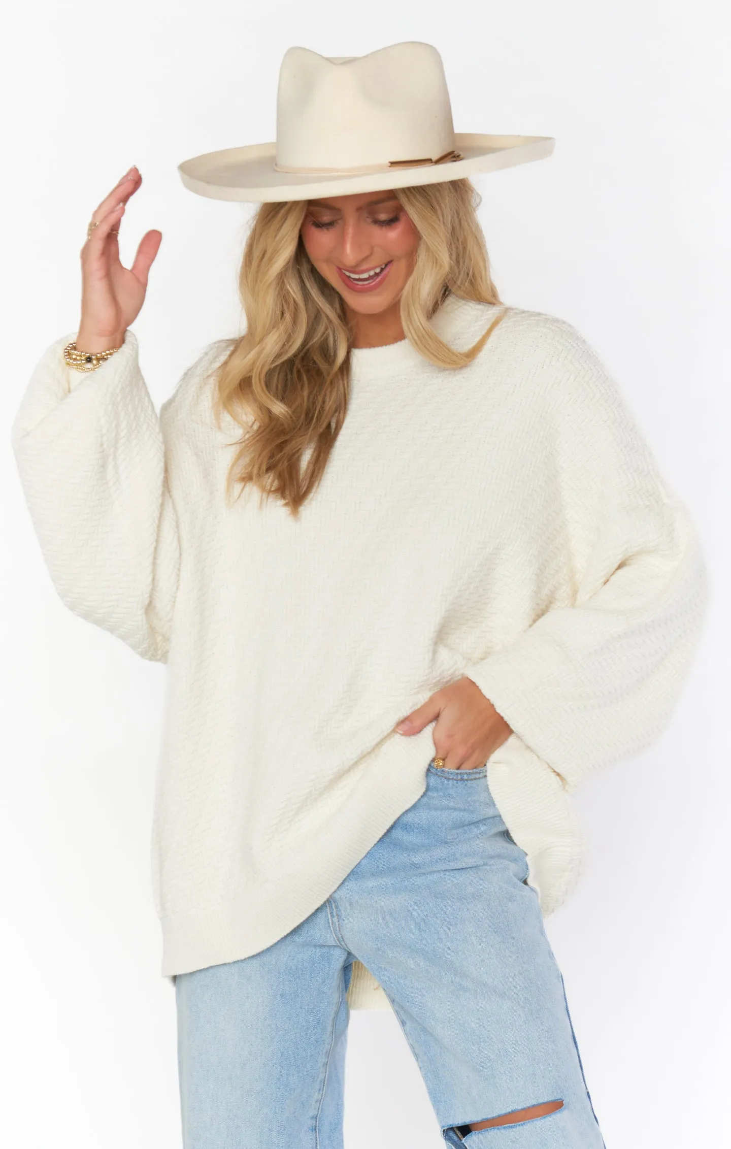 Crosby Sweater White