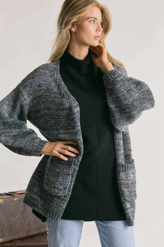 Davi & Dani Knit Long Sleeve Cardigan