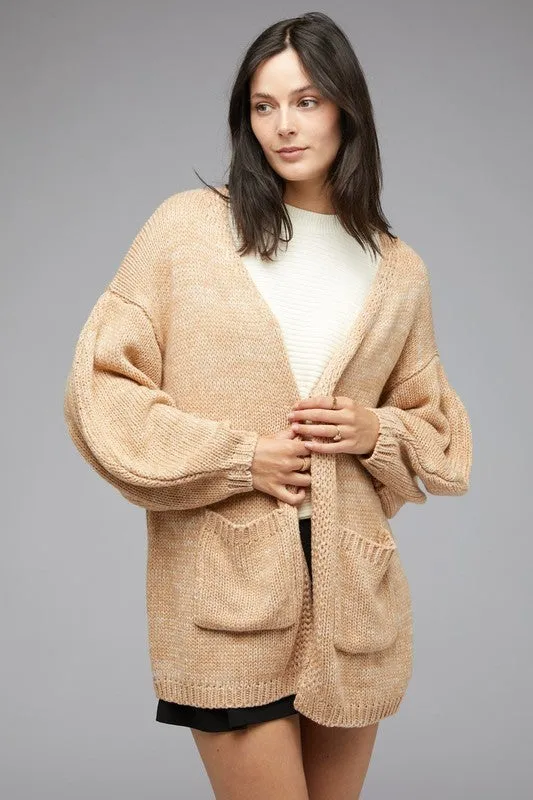 Davi & Dani Knit Long Sleeve Cardigan