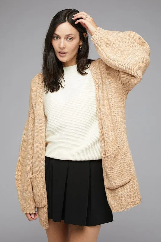 Davi & Dani Knit Long Sleeve Cardigan