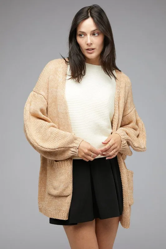 Davi & Dani Knit Long Sleeve Cardigan