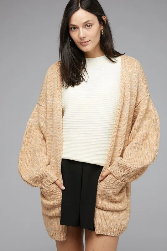 Davi & Dani Knit Long Sleeve Cardigan