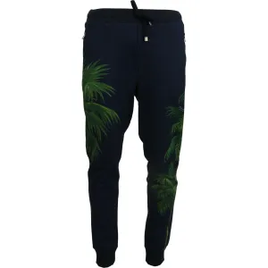 Dolce & Gabbana Elegant Cotton Jogging Pants with Print Design