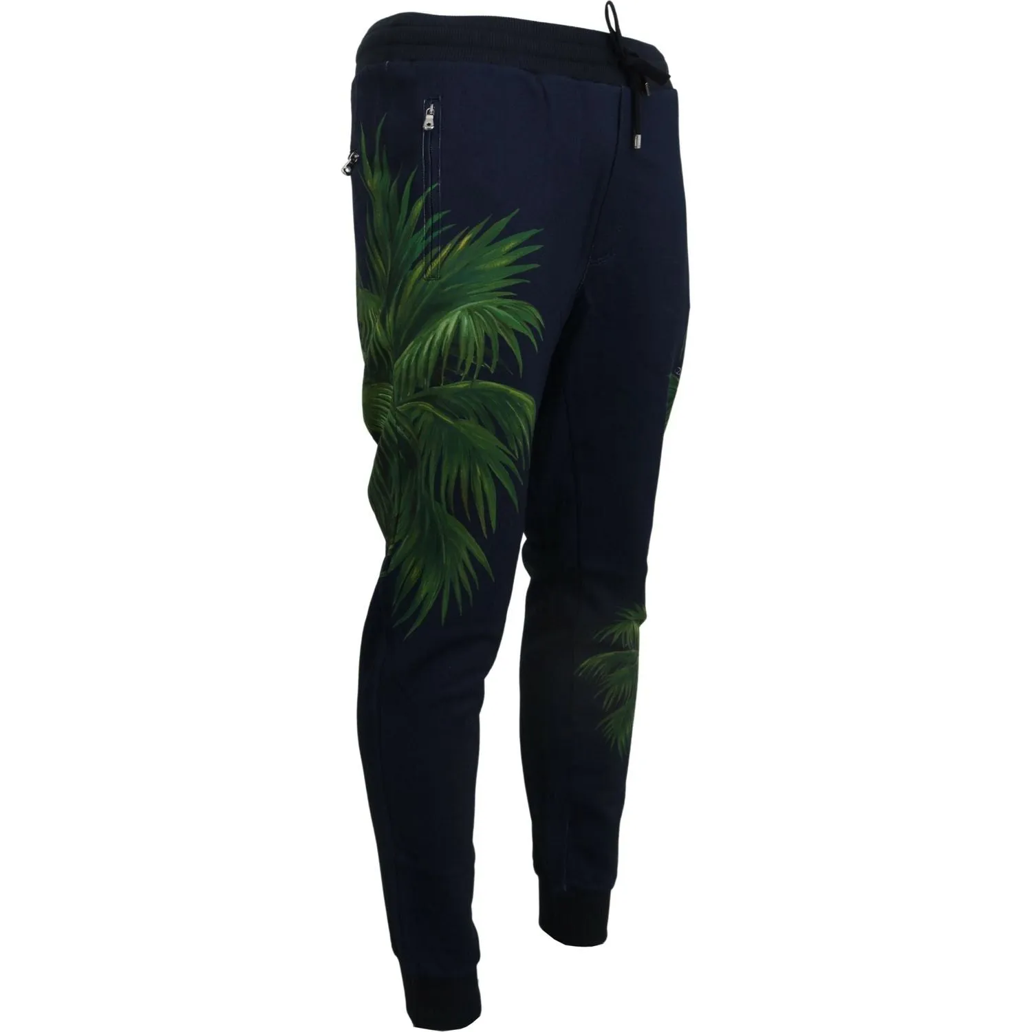 Dolce & Gabbana Elegant Cotton Jogging Pants with Print Design