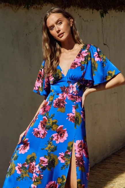 Essence Midnight Floral Maxi Dress