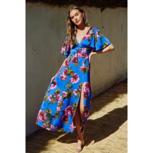 Essence Midnight Floral Maxi Dress