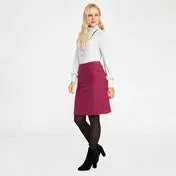 Framboise Moleskin A-Line Skirt