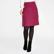 Framboise Moleskin A-Line Skirt