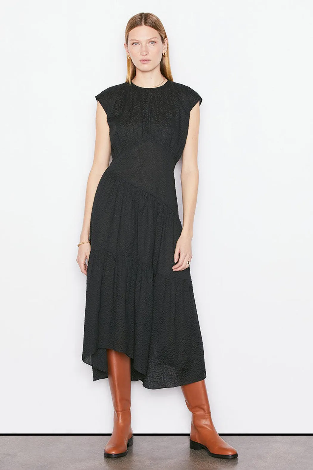 Frame - Gathered Seam Dress