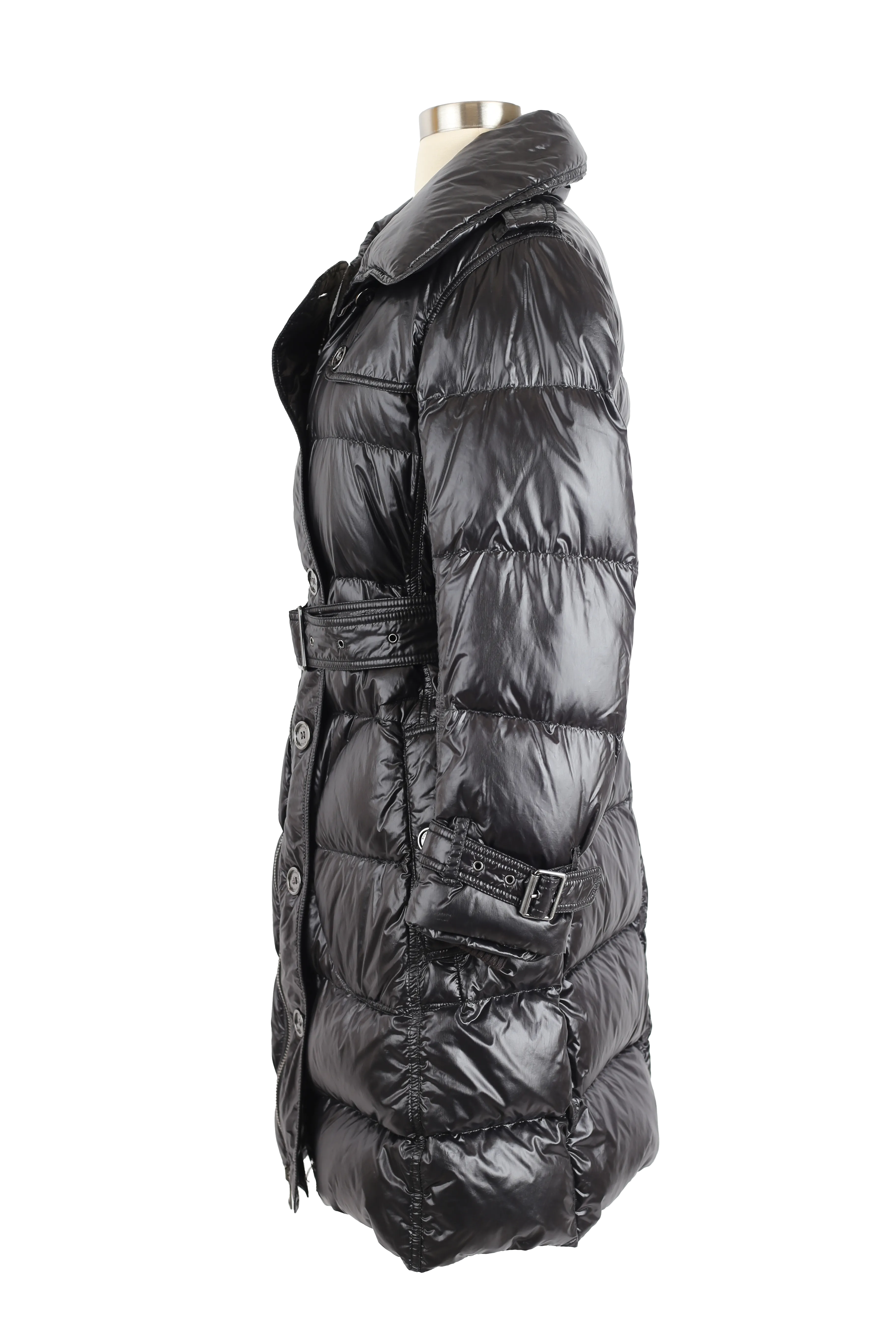 Glossy Down Parka Coat