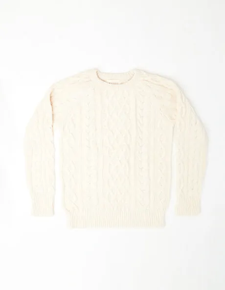 Harbor Fog Cable Knit Sweater