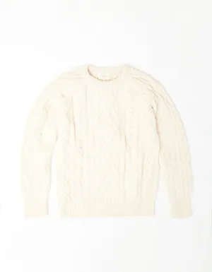 Harbor Fog Cable Knit Sweater