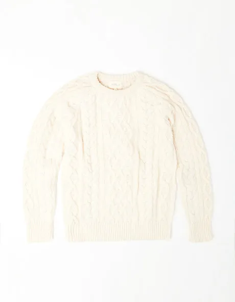 Harbor Fog Cable Knit Sweater