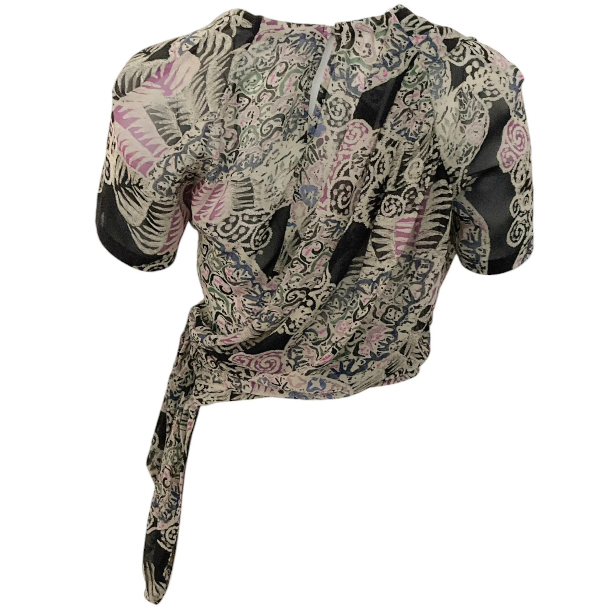 Iro Black Multi Rivola Blouse