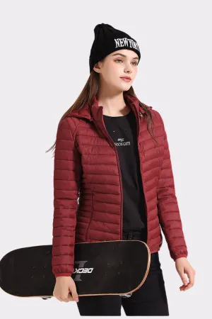 Jaqueta Puffer Feminina Impermeável Térmica Modelo Flame