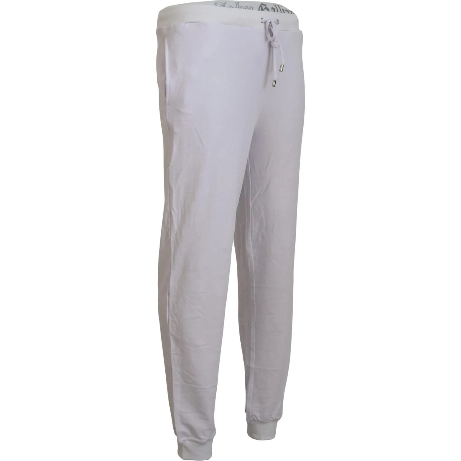 John Galliano Chic White Jogger Pants - Casual Elegance