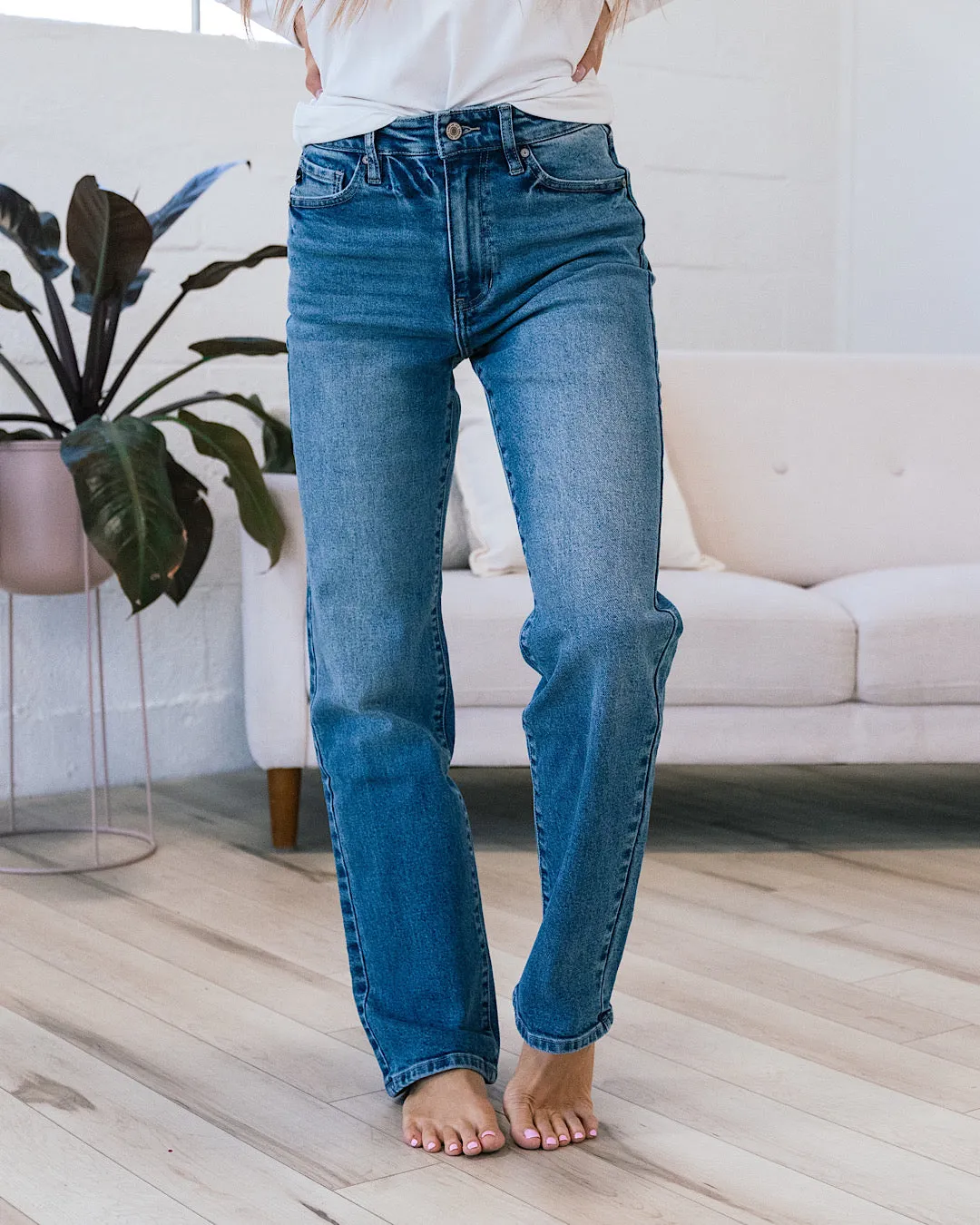 KanCan Kathleen Non Distressed Straight Jeans