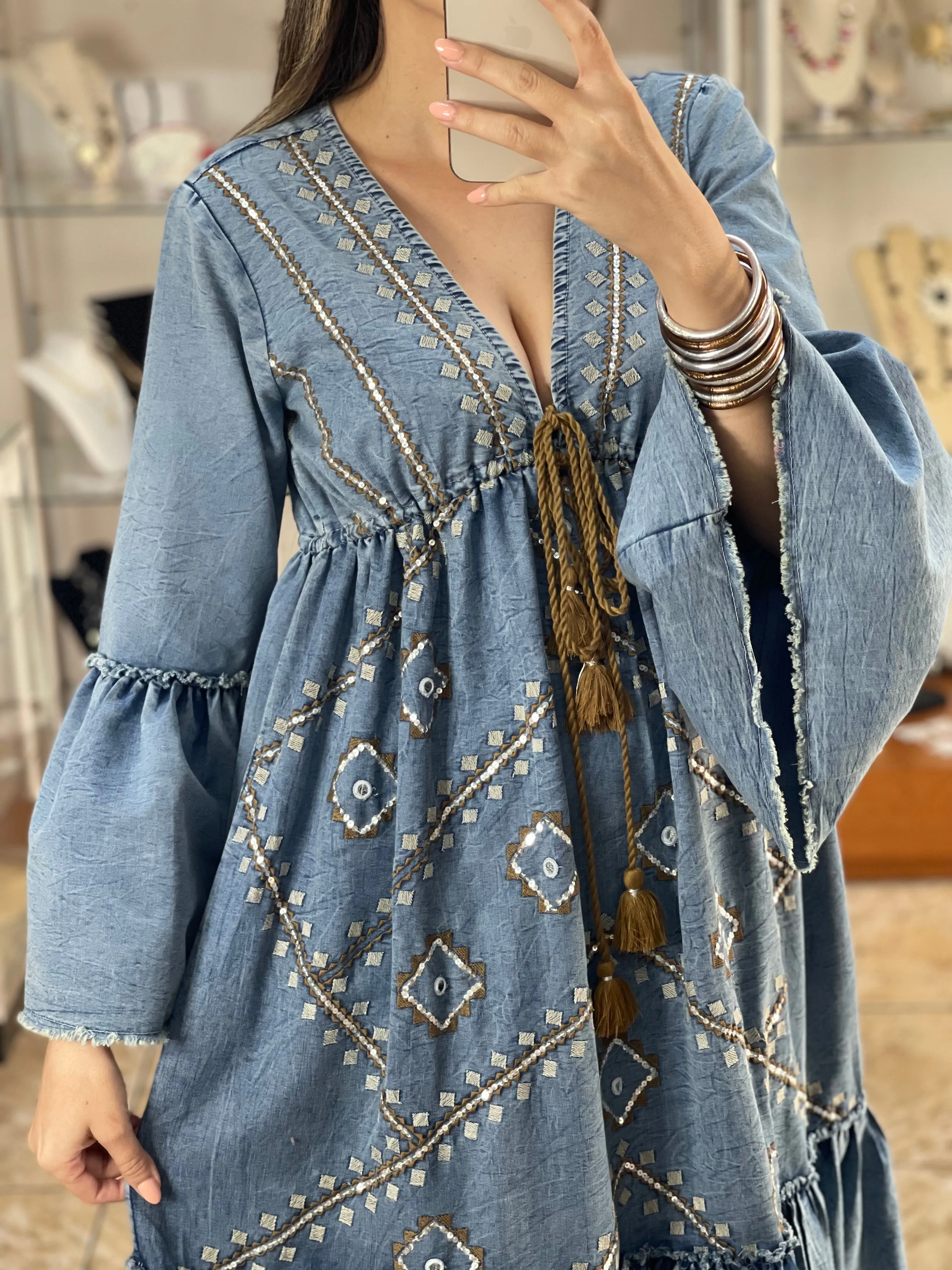 Karina Maxi Denim Dress