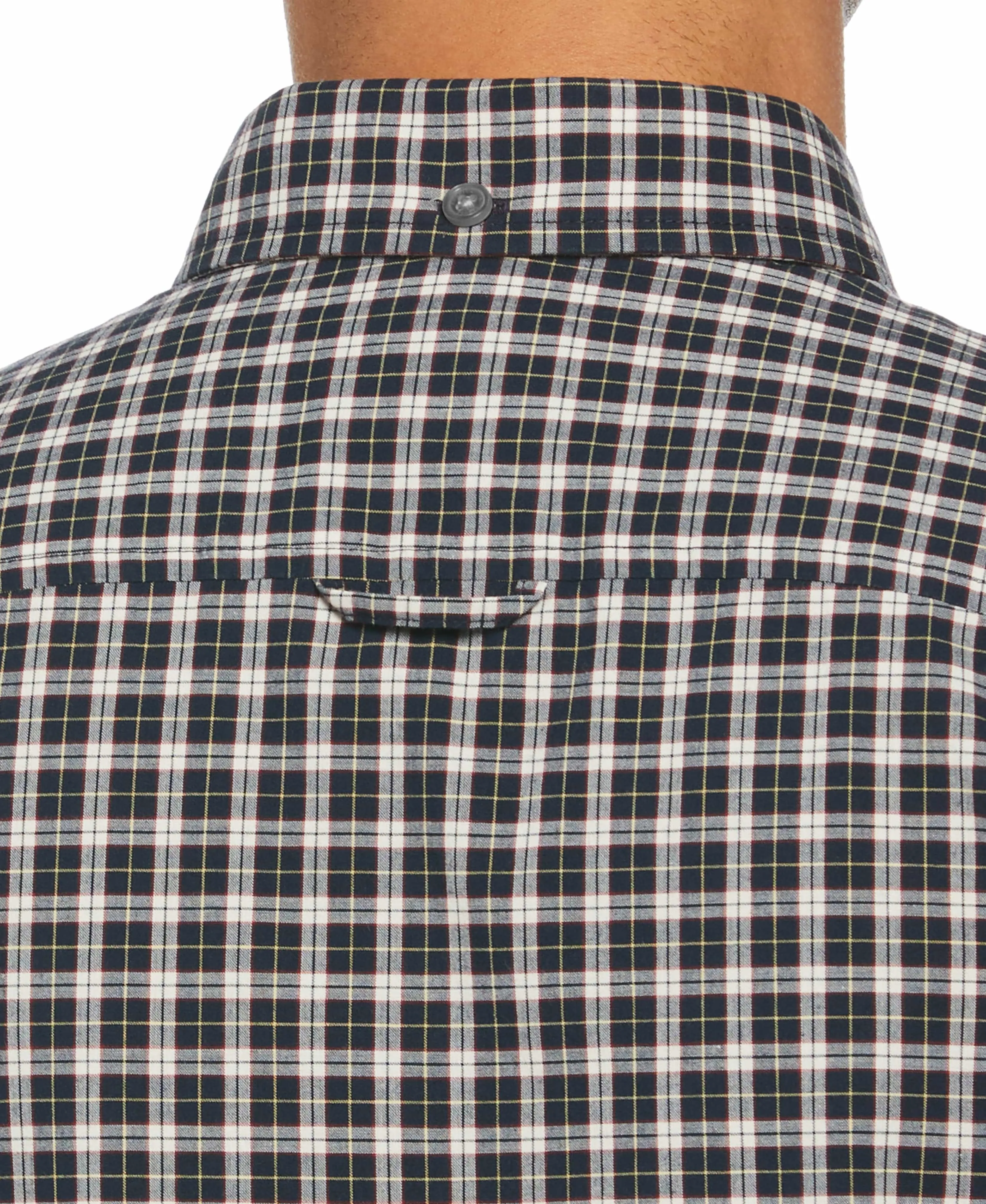 Long Sleeve Plaid Poplin Shirt