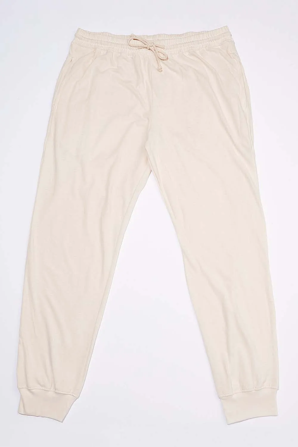 Men's Organic Jogger Pants in Natural