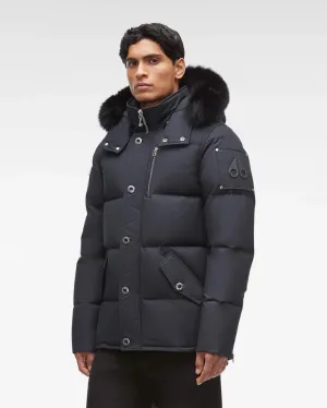 Moose Knuckles 3Q Jacket in Navy & Black Fur