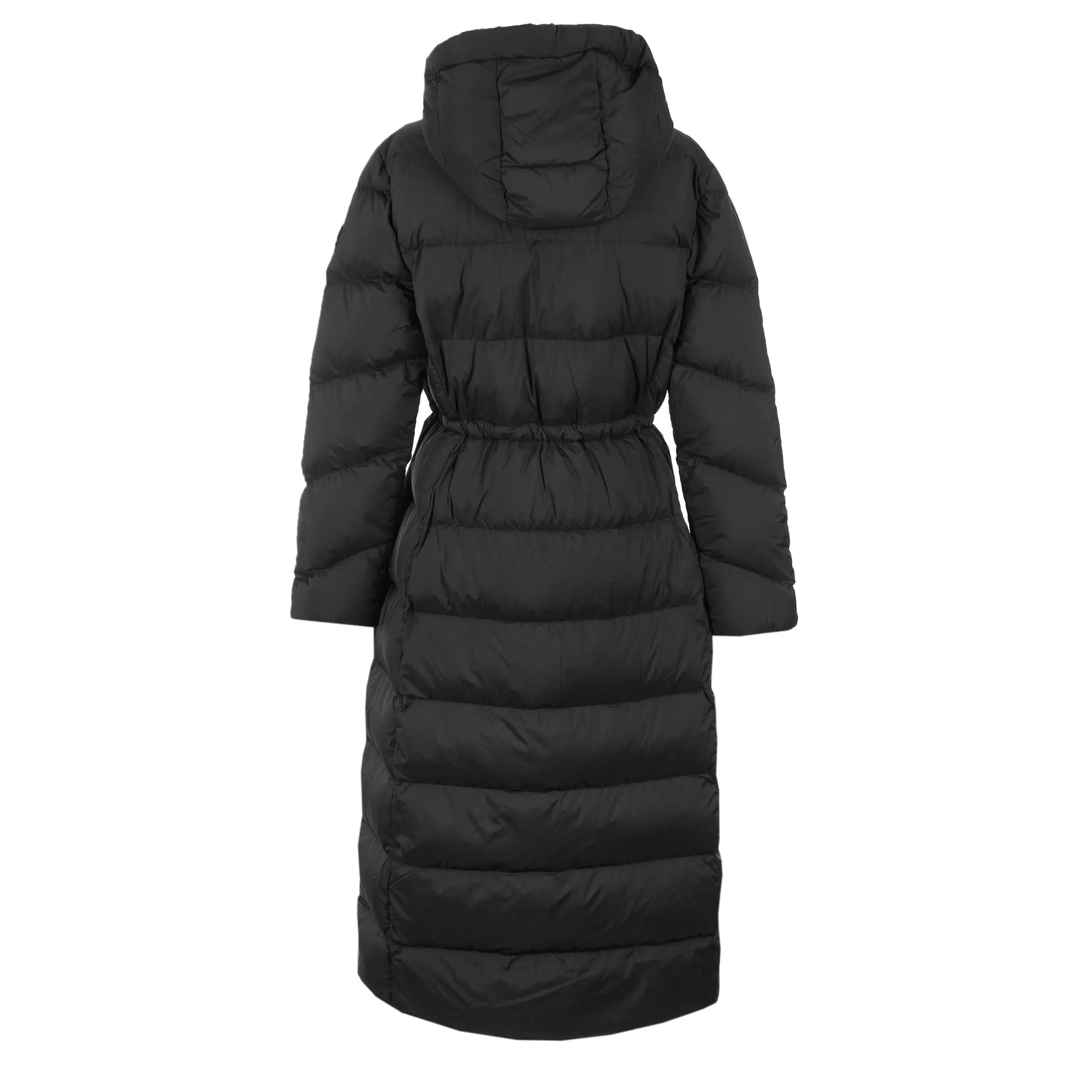 Moose Knuckles Belle Cote Long Puffer Ladies Jacket in Black