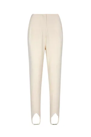 Nanushka Darby Jersey Stirrup Pant - Creme