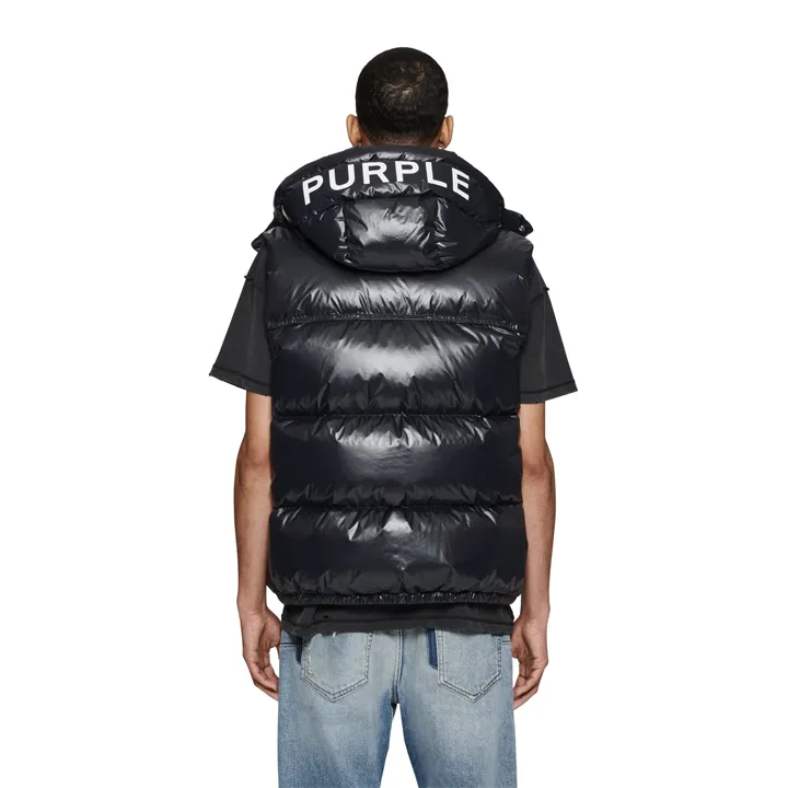 Nylon Down Puffer Vest (Black) - PP623PBBV423