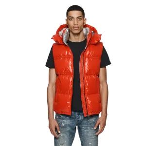 Nylon Down Puffer Vest (Red) - PP623PRDV423