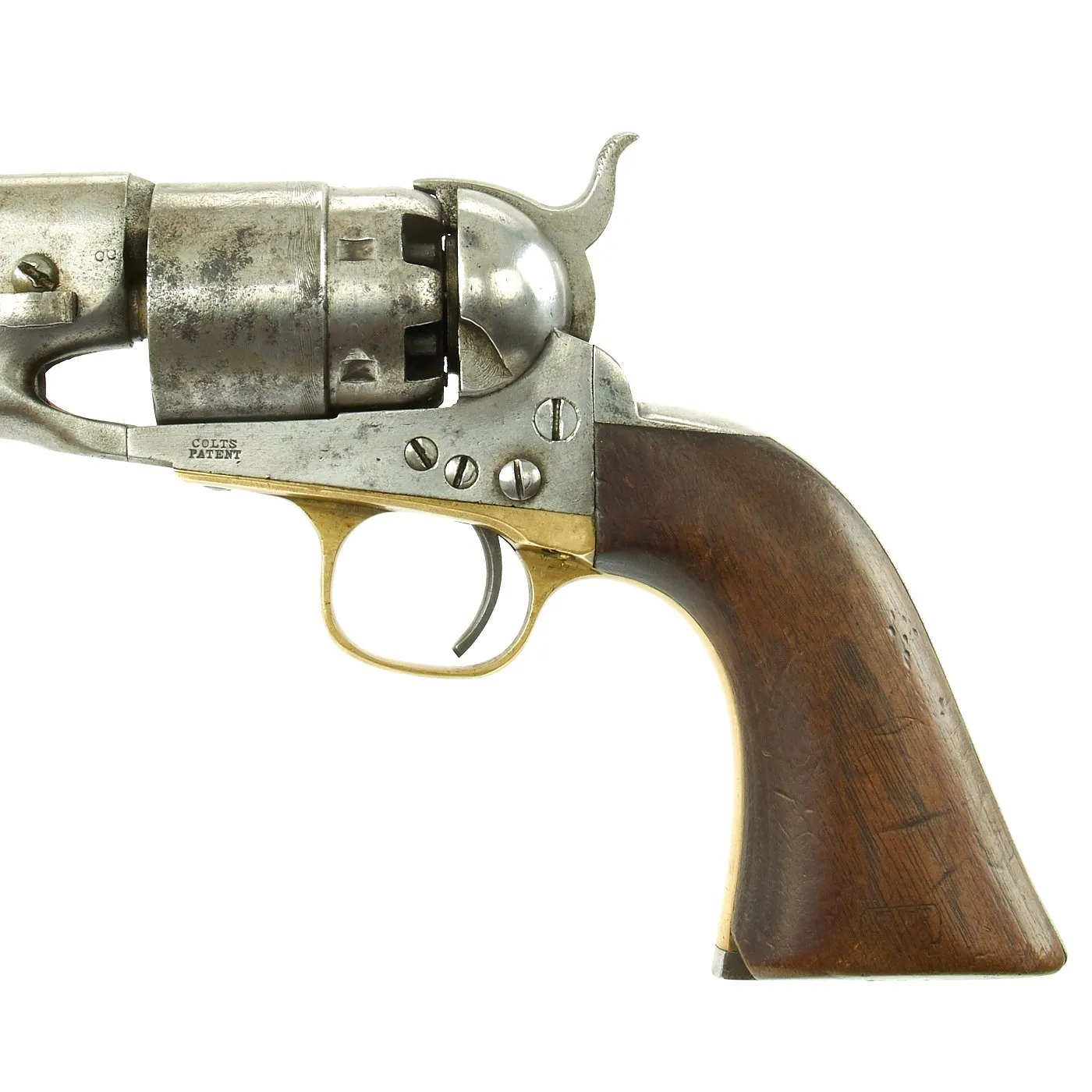 Original U.S. Civil War Colt M1860 Army Four Screw Revolver Manufactured in 1862 - Matching Serial 30341