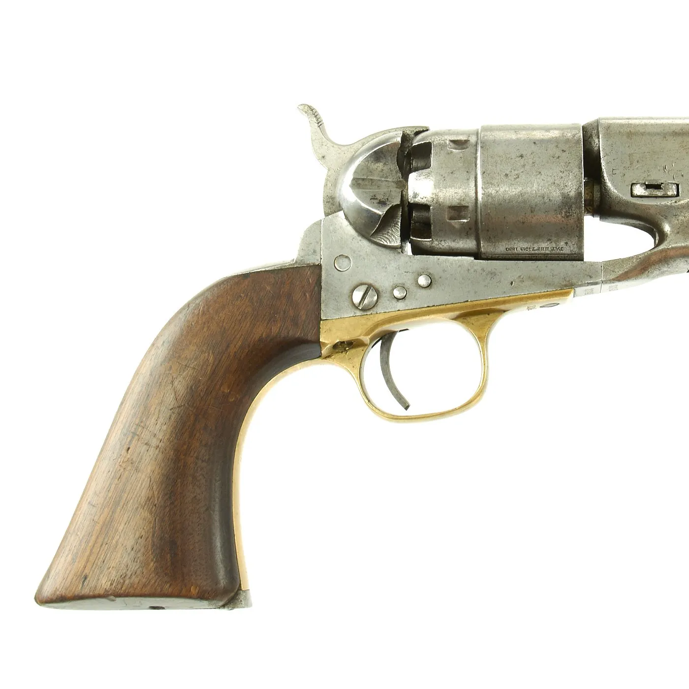 Original U.S. Civil War Colt M1860 Army Four Screw Revolver Manufactured in 1862 - Matching Serial 30341