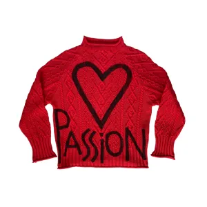 PASSION cable knit sweater