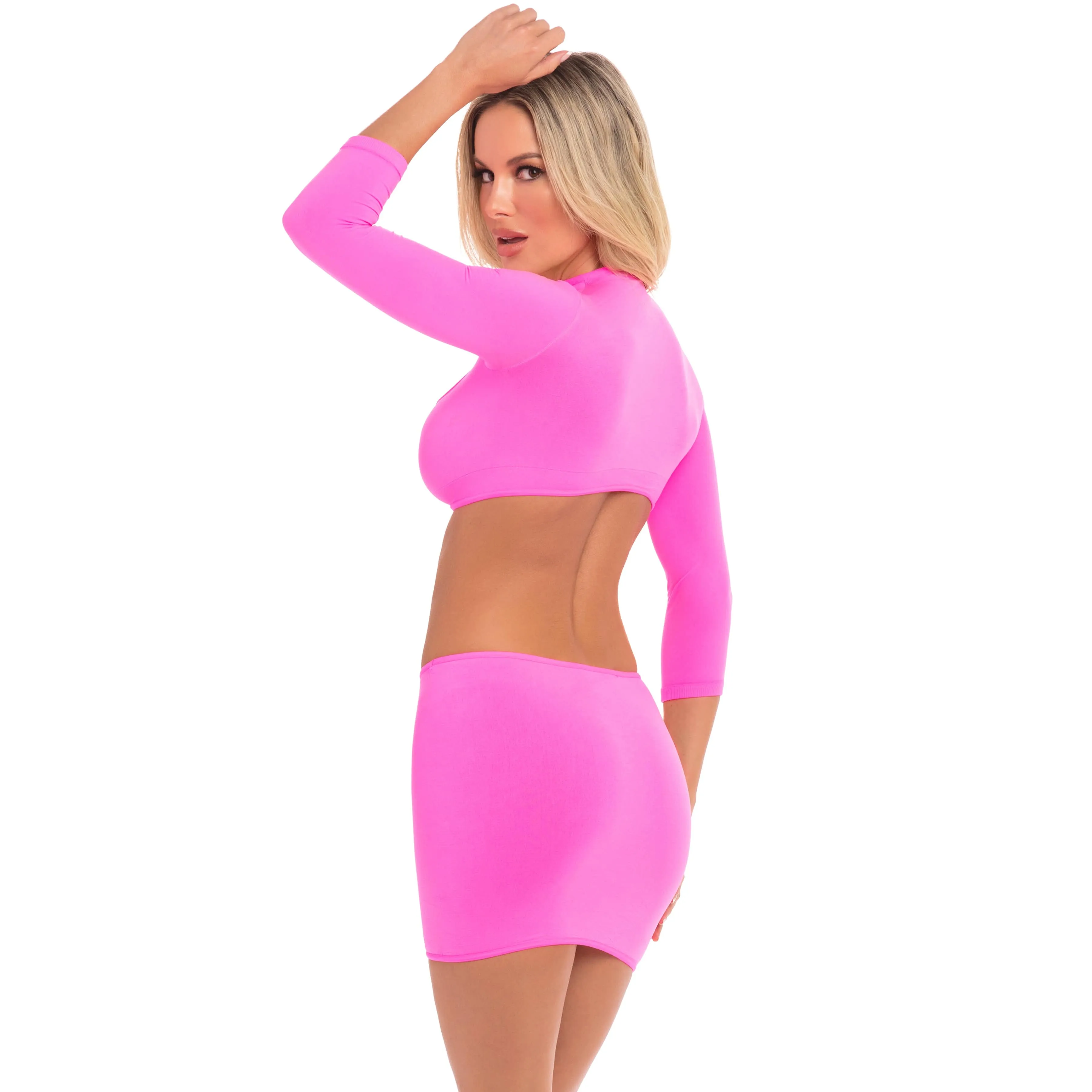 Pink Lipstick - Stop and Stare 2Pc Skirt Costume Set