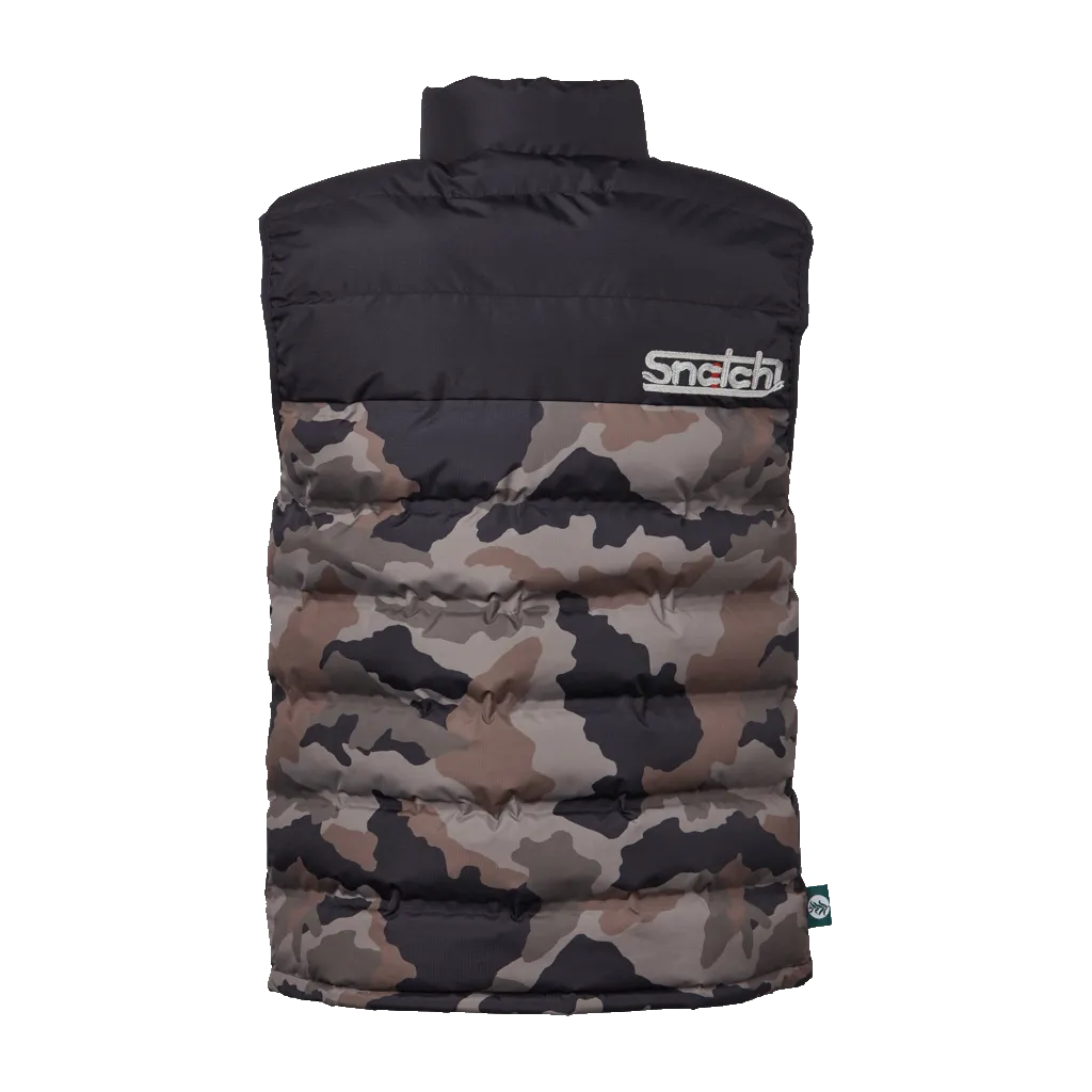 Puffer Vest Camo Army