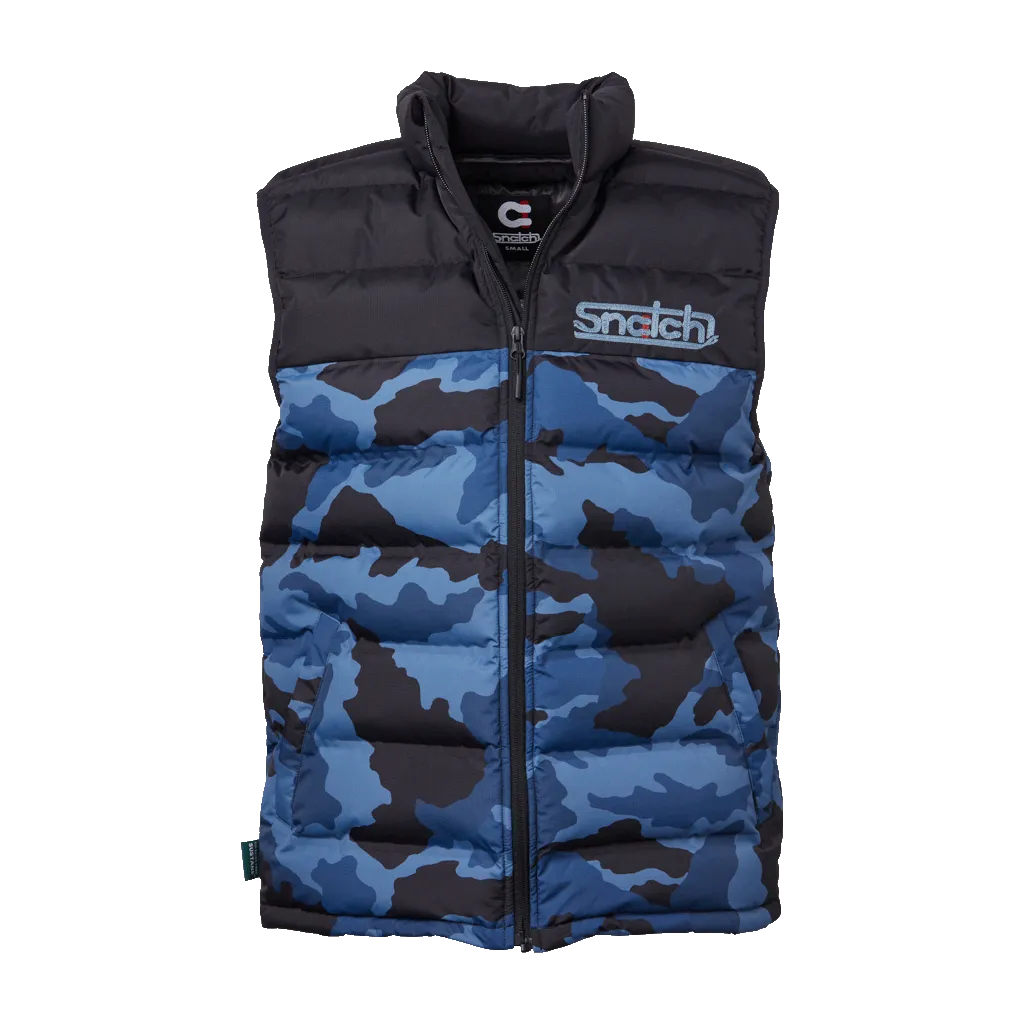 Puffer Vest Camo Petrol