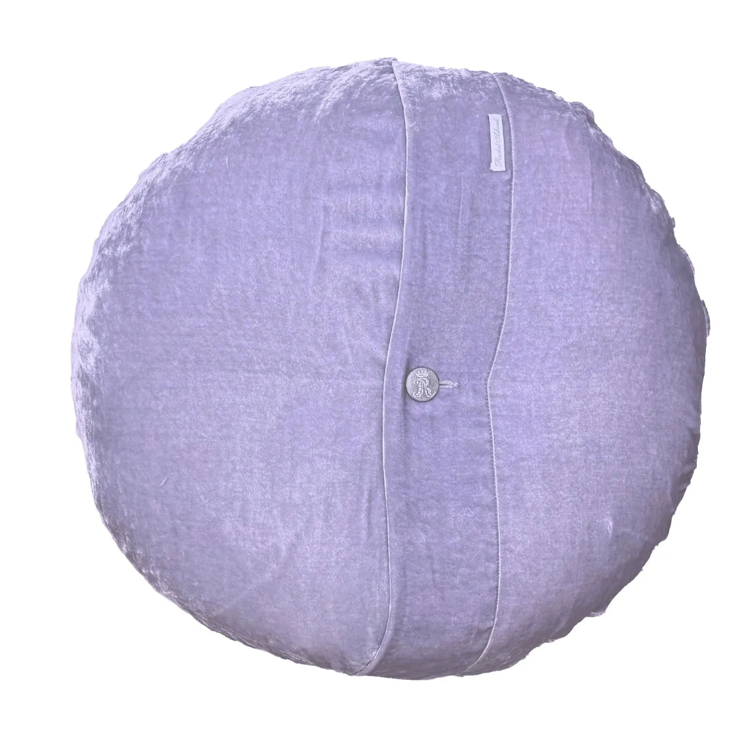 Purple Damask Round Pillow