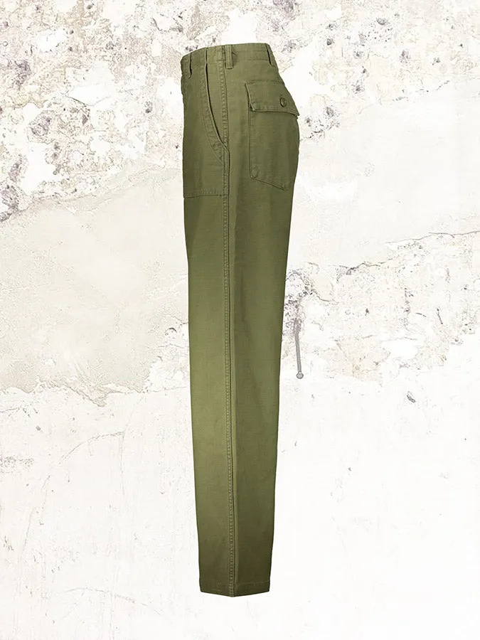 R13 Olive Wide-Leg Trousers