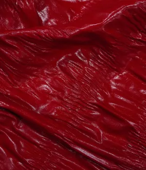 Ruched Leather | Red