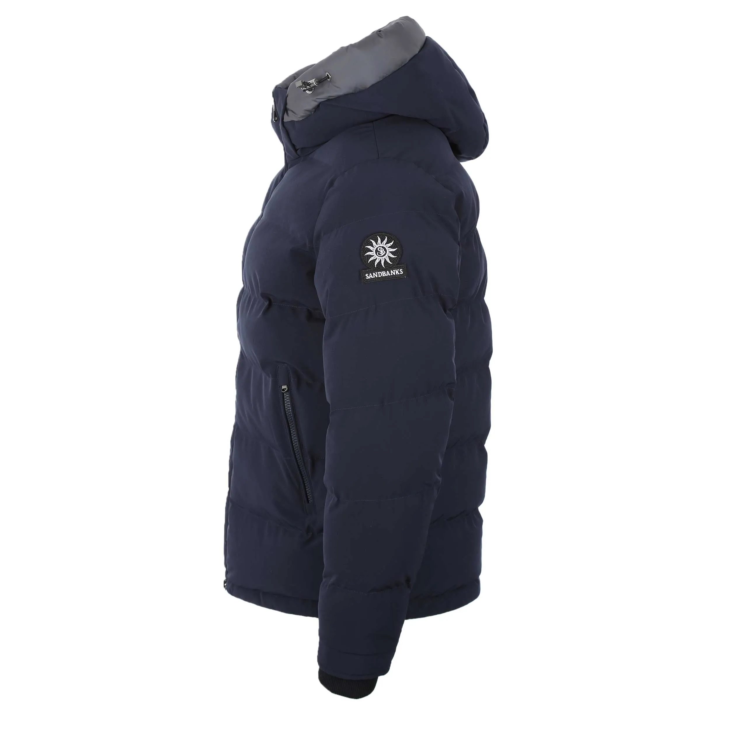 Sandbanks Banks Puffer Jacket in Navy